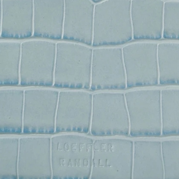 Loeffler Randall Stefania Blue Croc Leather Baguette Shoulder Bag - Picture 5 of 5